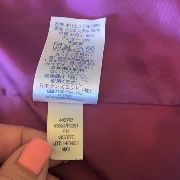 Land’s End Woman’s Size XS Puffer Vest, Great Condition, Beautiful Deep Purple - Picture 7 of 7